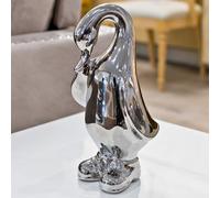 shotwell ceramic duck boots sculpture in silver