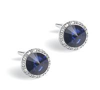 SHOUKAII Jewelry Cufflinks New Versatile Cufflinks Round Colored Crystal Diamond Cufflinks European and American Style New Rhinestone Cufflinks
