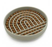 Should We Go? Slow Feeder for Dogs & Cats, The Slowdown Bowl Silicone Slow Eating Mealtime Solution with Modern Lick Mat Design, Reduces Gulping, Fits 1 Cup, 6” Across x 1.25” Tall, Small-Sage