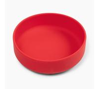 Should We Go? The Perfect Dish - Durable Dog Water Bowl - No Spill - Less Mess Non-Tippable Water & Food Bowl, Pure Silicone, Spill Proof with Suction Cup, Suitable for All Pets, Medium-Cherry