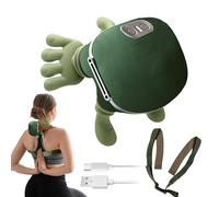 Shoulder And Neck Massager 14.5x11x6.5cm, 4D Bionic Hand Design Heated Massager masters With 3 Speed 2 Heating Modes, Portable Neck Massagers With Shoulder Strap, For Dad Mom Friends Her Him Spa Women