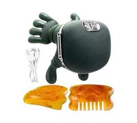 Shoulder And Neck Massager, 4D Bionic Hand Design Heated Massager Master, Portable Neck Massage With 3 Modes And 2 Heat, Real Hand Massagers With Scraping Board, For Hands Palm Head Muscles Body Lower
