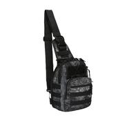 Shoulder Backpack, Outdoor Daypack For Hiking Camping | Multi-pocket utility pack for outdoor daily carry activities(A-Black Crepe)