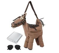 - Shoulder Bag - 850G Heavy Shoulder Bag, Western Cowboy Style | Retro Ranch Messenger, Adjustable Leather Strap | Funny Animal Handbag for Women and Girls, Daily Shopping, Dating, brown, Siehe