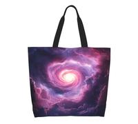 Shoulder Bag Cosmic Vortex With Pink Clouds Eruption Women Shopping Bags Large Handbag Waterproof Beach Bags For Travel Work College