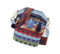 Shoulder Bag - Ethnic Tribal Pattern Traditional Sling Pack - Shoulder Purse - for Work Commuting Outdoor Travel Girls Phone
