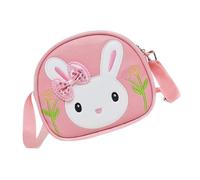 Shoulder Bag for Girls, Coin Purse with Rabbit Pattern and Adjustable Strap, Small Shoulder Bag - for Travel School Trips Summer Activities Children Boys, pink, riferimento alla descrizione