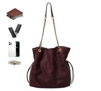 Shoulder Bag | Lightweight Hobo Handbag for Work | Casual Shoulder Bag for Mom Teacher Weekend Travel Laptop Office Beach Gym School Hospital Stay, Coffee Black, Se référer au descriptif