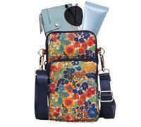 Shoulder Bag Phone Wallet Printed Shoulder Bag | Women's Phone Wallet Bag for Music Festivals, Travel, Party, Date, Teen