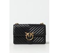 Pinko Women's Black Shoulder Bag with Clip Fastening Women