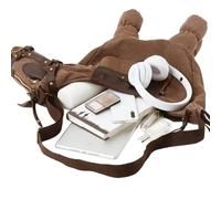 Shoulder Bag - PU Leather Horse Shape Messenger Pouch, Trendy Bag With Adjustable Strap | Fashion Accessory For Weekend Outing Shopping Travel School Daily Commute Street Casual Use