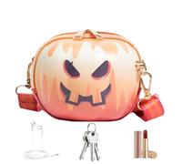 Shoulder Bag | Pumpkin Smiling Face Shoulder Bag | Pumpkin Fashion Wallet for Phone, Documents, Daily Commute, Work, Shopping, Outdoor, Street and Date, Happy Smile, Se référer à la description