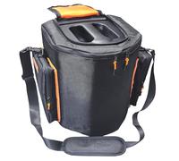 Shoulder Bag Travel Case for EON ONE Compact All-in-1 Personal PA System Portable Speaker w/Pockets for Microphone, Transmitter, Tablet, Power Cord, Spare Battery Accessories(Nylon Bag)