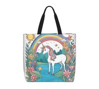 Shoulder Bag Uni-Corn By The River Women Handbag Large Beach Bags Foldable Shopping Bags For Laptop Pool Travel