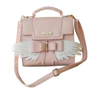 Shoulder Bag with Bow Decoration Handbag for Women Japanese Style | PU and Metal Finish, Smooth Surface and Neat Turning, Beach Party Use