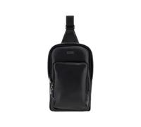 Shoulder bag with metal logo Guess Boston Noir TU