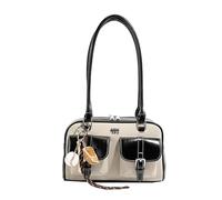 Shoulder Bag Y2k 90s Retro Top Handle Bag Leather Boston Bag Multiple Pockets handbags Y2k Underarm Purse