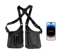 Shoulder Bags for Men - Compact Waterproof PU Tote Bag, Lightweight 320G Multi-Pocket Pack, Outdoor Fashion Shoulder Bag | Travel, Cycling, Hiking, Commuting In The City