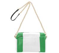 Shoulder Bags for Women Vegan Leather Bag for Teenagers Waterproof Shoulder Bags Women Nigeria Nigerian Flag Green Nigerian