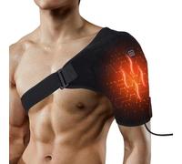 Shoulder Brace with Heat - Shoulder Massager with USB Heating Pad Plug-in 3 Adjustable Therapeutic Braces with Heat Setting, Shoulder Support, Brace