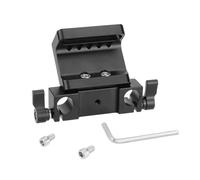Shoulder Camera Baseplate With 15mm Rod Clamp Railblock Attachment For Rod DSLR Camera Accessories