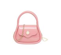 Shoulder Color Solid Messenger Lady Bag All Handbag Bag Fashion Messenger Bags Women's Evening Handbags (Pink, One Size)