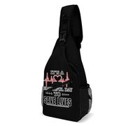 Shoulder Crossbody Bag Beautifuls Day To Save Lives Lightweight Rucksack Unisex Sling Backpack For Cycling Outdoor Running 19X39Cm