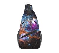 Shoulder Crossbody Bag Universe Galaxy Space Print Unisex Shoulder Bags Lightweight Sling Backpack For Men Camping Travel 19X39Cm