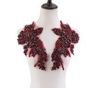 Shoulder Embellishment with Crystals for Garments and Fashion Embroidery Fixes