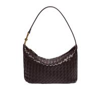 Shoulder Handbags for Women, Woven Leather Crossbody Clutch Top Handle Tote Bag Lightweight Hobo Purses with Zip Closure, Purple, 9.84" L x 3.54" W x 6.69" H