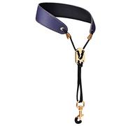 Shoulder Harness Padded Soft Leather Sax Neck Strap Accessories For Players Length Adjustable Saxophone Shoulder Harness Comfortable Saxophone Neck Strap