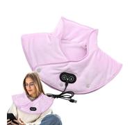 Shoulder Heating Pad with Massage - Heated Neck Band, 3 Settings | Vibration , Fast Electric Thermal Cape, Voltage Reducer for Schie