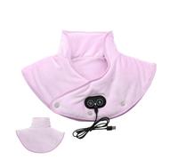 Shoulder Heating Pad with Massage, Heated Neck Wrap with Massager and 3 Heat Settings, Automatic Shut-Off Function, Fast Heat Pad, Vibration Massage Wrap