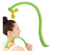 Shoulder Massager, Back Relief Tool, 36/19/2.5 Inches, Elastic Massage Hammer Designs, Deep Tissue Tapping Actions for Neck, Relaxation at Home, Company, Yellow and Green