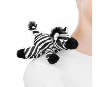 Shoulder Mates Zebra Plush Magnet Stuffed Animal Toy, Cute Plushies Gift for Kids & Safari Fans, Costume Accessory Shoulder Pals Kids Gifts