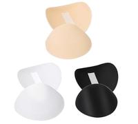 Shoulder Pads Without Sewing | 3Pcs Detachable Foam Shoulder Pads | Round Sloping High Low Shoulders Blazer | Breathable Thickened Sponge Pad for Clothes Dresses, Suits, Jackets, Shirts Clothing