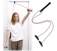 Shoulder Pulley Over The Door Physical Therapy System, Exercise Pulley, Alleviate Shoulder Pain and Facilitate Recovery from Surgery (Pink), FSA or HSA Eligible