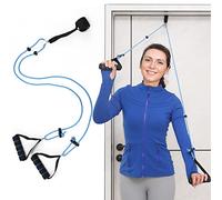 Shoulder Pulley Over The Door Physical Therapy System, Exercise Pulley for Physical Therapy, Alleviate Shoulder Pain and Facilitate Recovery from Surgery（Iron Pulley, Big Door Anchor） (Blue)