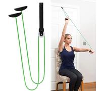 Shoulder Pulley Over The Door, Shoulder Exercise Pulley Physiotherapy for Shoulder Rehab, Rotator Cuff Exerciser, Arm Rehabilitation Exercise for Injury Rehab, Stretching, Recovery (Green)