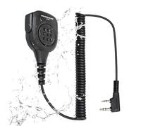 Shoulder Speaker Mic for Ham Radios Compatible with Baofeng UV-5R, BF-F8HP, UV-5G Plus, AR-152, UV-K5, and More. PTT Button, Clear Audio (Black)