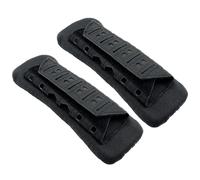 Shoulder Strap Cushion 2 Pack, Breathable Mesh Padding with Hook & Loop Fastener, Shock Absorbing Shoulder Cushions for Outdoor Vest Backpack Straps Black| Pads