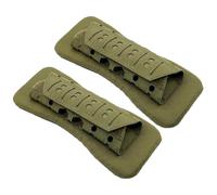Shoulder Strap Cushion 2 Pack, Breathable Mesh Padding with Hook & Loop Fastener, Shock Absorbing Shoulder Cushions for Outdoor Vest Backpack Straps Army Green Pads Backpack Strap Pads
