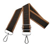 Shoulder Strap for Bag Adjustable Bag Straps Wide 3.8 cm with Silver Buckle, Handbags Straps Replacement for Women Crossbody Accessory, Brown/Coffee, K2