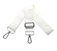 Shoulder Strap for Bag Adjustable Bag Straps Wide 3.8 cm with Silver Buckle, Handbags Straps Replacement for Women Crossbody Accessory, Pure white, K24