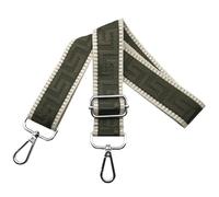 Shoulder Strap for Bag Adjustable Bag Straps Wide 3.8 cm with Silver Buckle, Handbags Straps Replacement for Women Crossbody Accessory, Army green, K5