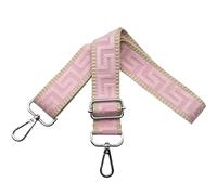 Shoulder Strap for Bag Adjustable Bag Straps Wide 3.8 cm with Silver Buckle, Handbags Straps Replacement for Women Crossbody Accessory, Khaki/Light pink, K37