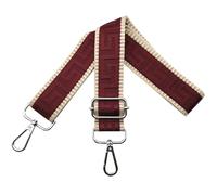 Shoulder Strap for Bag Adjustable Bag Straps Wide 3.8 cm with Silver Buckle, Handbags Straps Replacement for Women Crossbody Accessory, Khaki/Wine red, K10