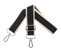 Shoulder Strap for Bag Adjustable Bag Straps Wide 3.8 cm with Silver Buckle, Handbags Straps Replacement for Women Crossbody Accessory, Black, K13