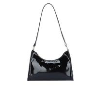 Shoulder Strap for Bags Striped Women's Faux Leather Shopping Bag Square School Bag Handbag Women's Shoulder Bag Shoulder Bags Shoulder Bags for Women Silver, black, One Size