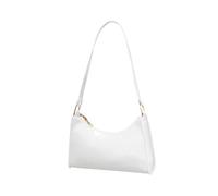 Shoulder Strap for Bags Striped Women's Faux Leather Shopping Bag Square School Bag Handbag Women's Shoulder Bag Shoulder Bags Shoulder Bags for Women Silver, White, One Size